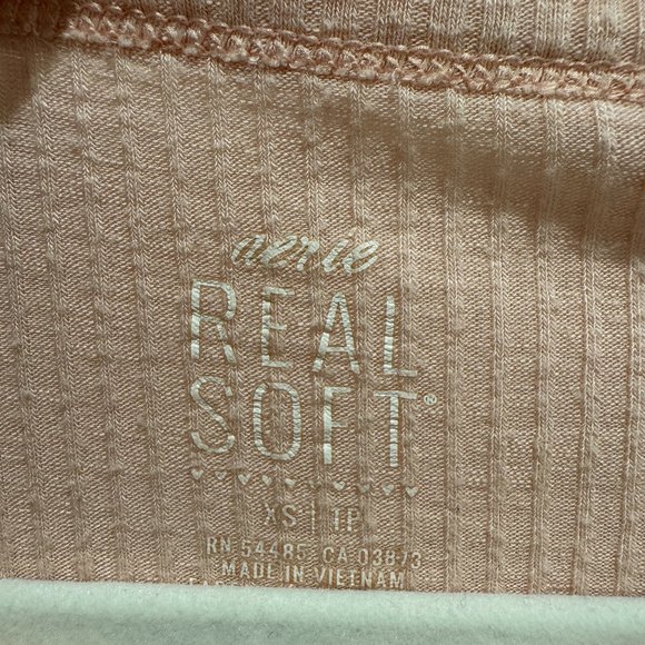 Aerie Light Pink Long Sleeve Top - Picture 3 of 8